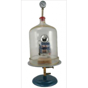 Bell Vacuum Jar with Gauge